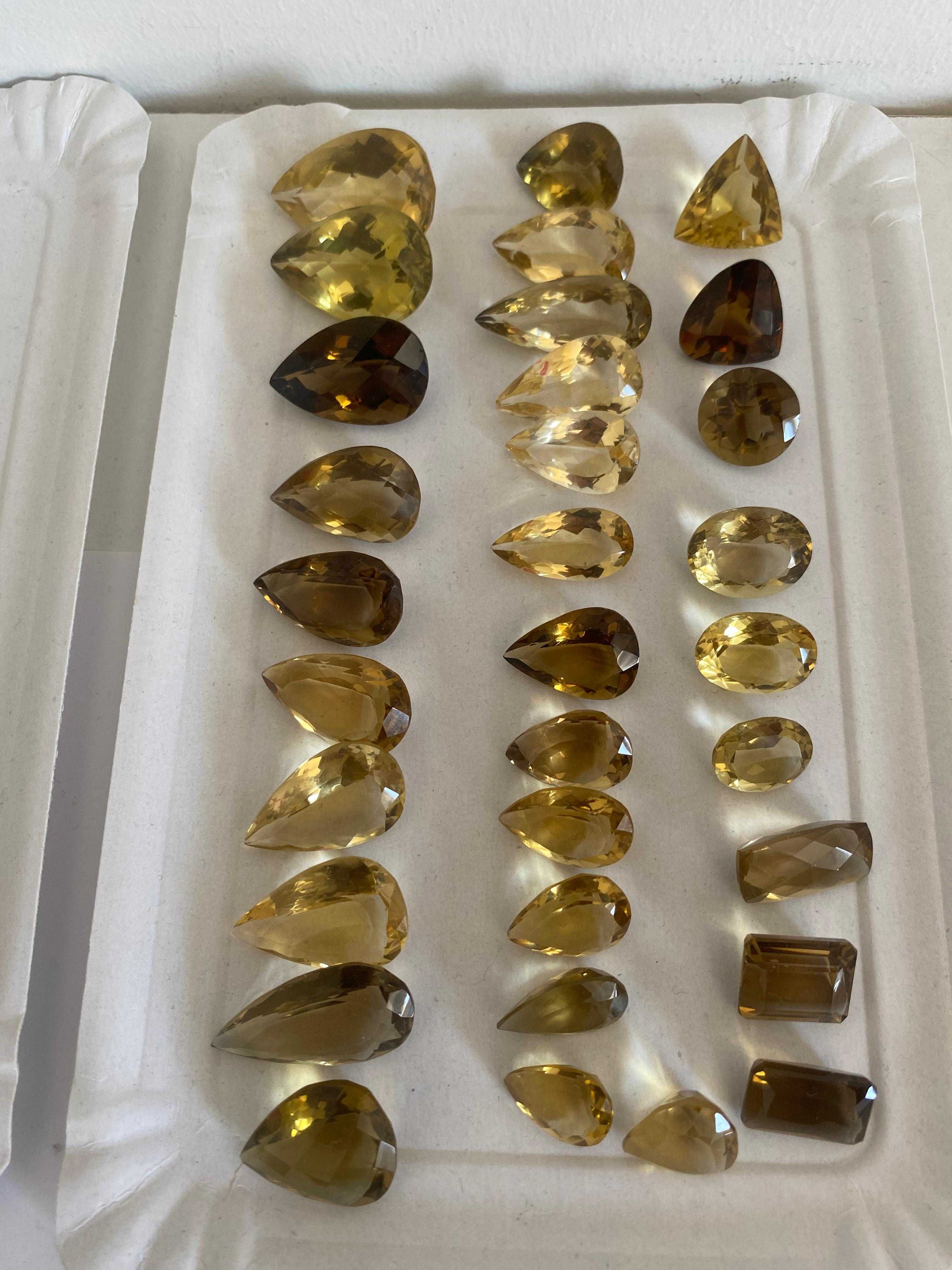 Citrinos lapidados