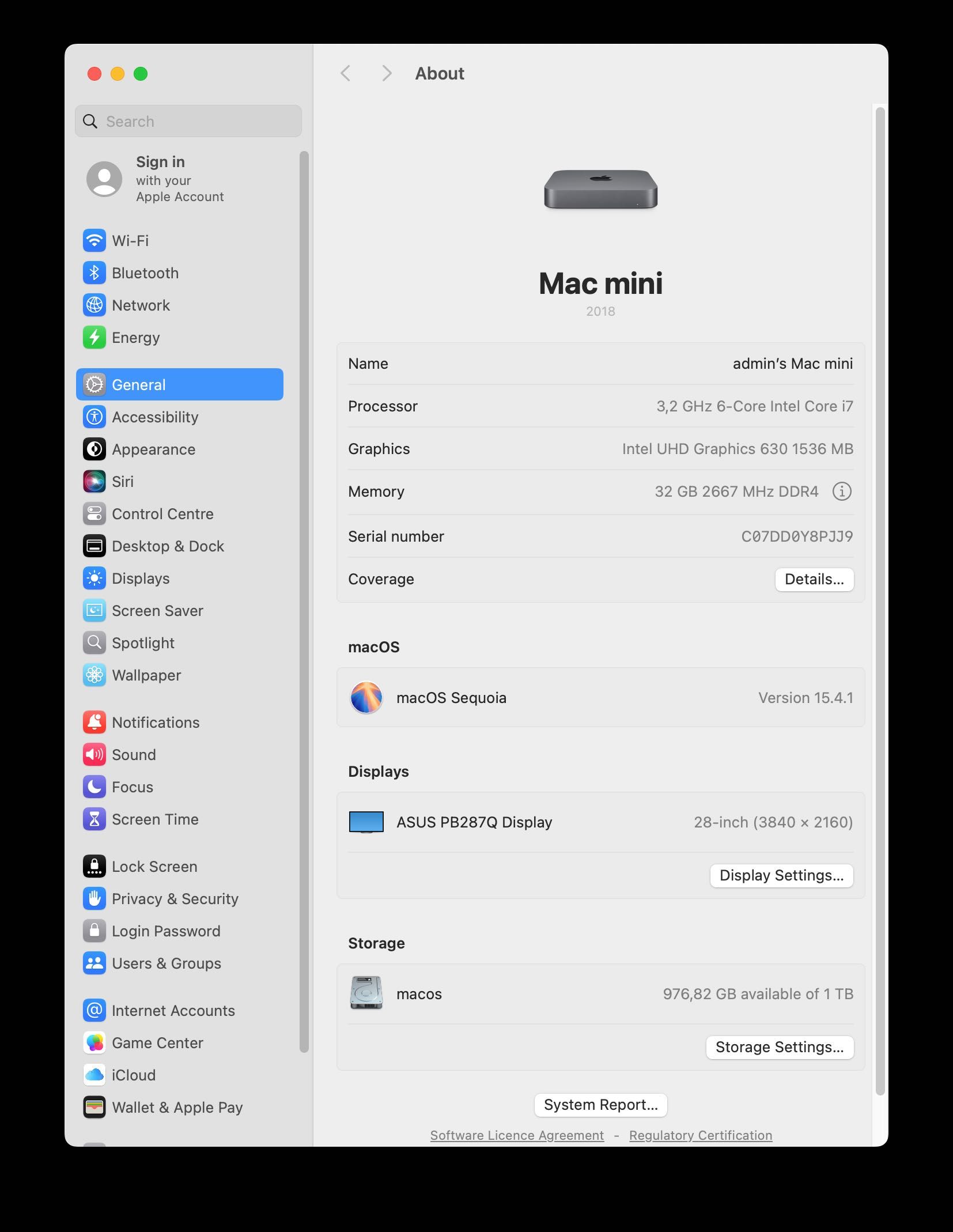 Mac mini 2018 i7 32GB 1TBSSD + magic keyboard + magic mouse 1