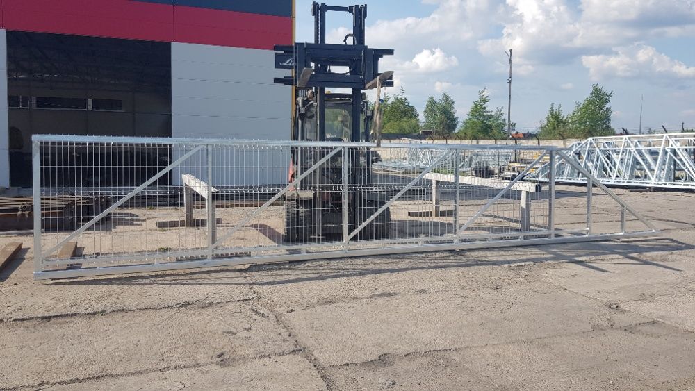 Brama przesuwna samonośna 6,00 m z siatką OCYNKOWANA producent