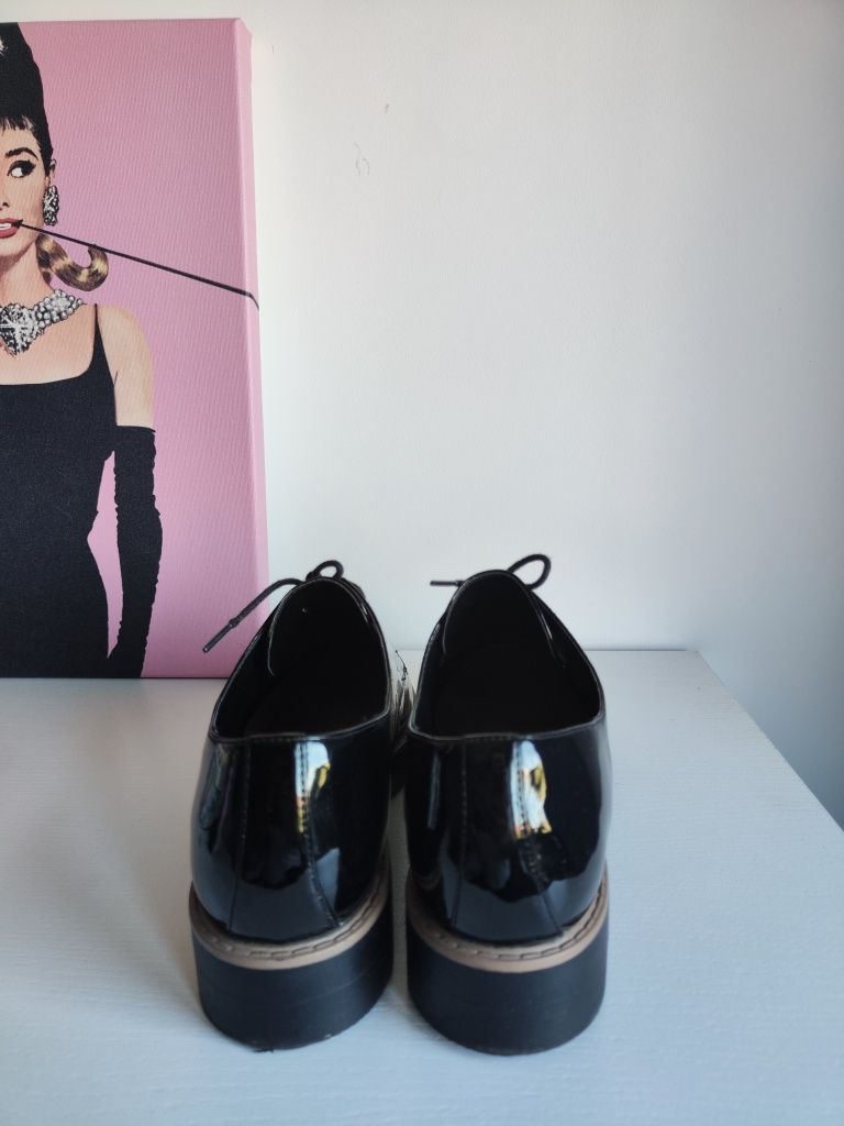 Buty oksfordki czarne new look