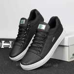 Мужские кеды Lacoste черного цвета повседневные кеды Lacoste лакоста