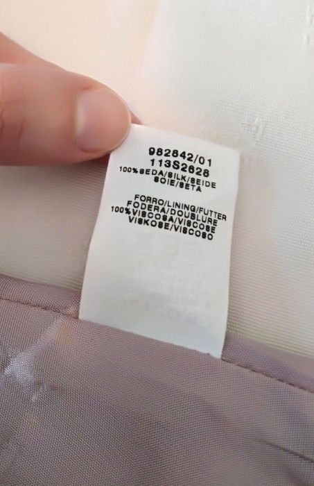 Vestido rosa 100% seda natural da Tintoretto. Óptimo preço