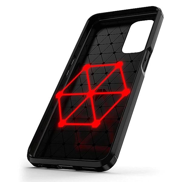 Carbon Case elastyczne etui pokrowiec OnePlus Nord N200/5G czarny