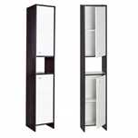 Szafka Łazienkowa Słupek Stojący Biały/Wenge 34 x 170 NOWY
