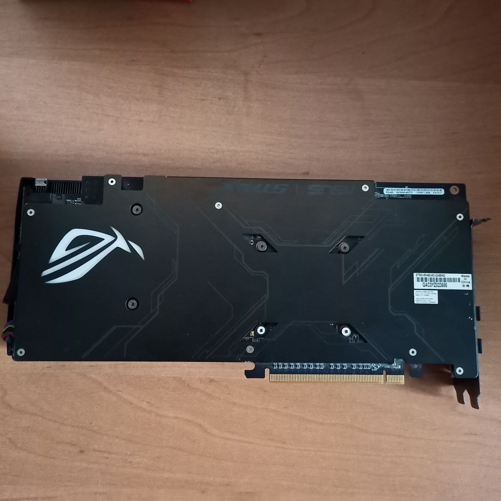 Видеокарта rx 480 asus rog strix 8 gb