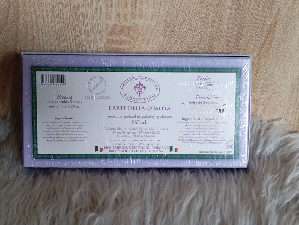 Zestaw mydeł toaletowych Fiorentino