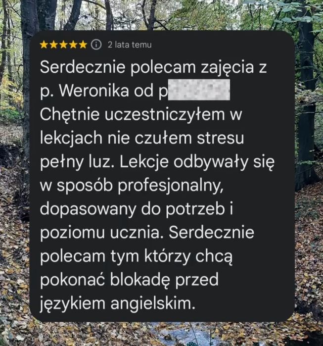 Konwersacje, korepetycje i pomoc - język angielski
