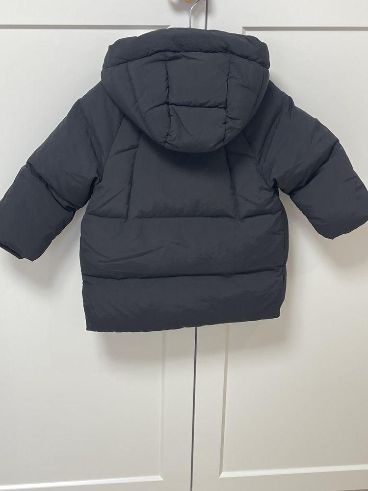 Пуховик Куртка для хлопчика Zara 98(чорна,зелена)104.110.116 чорна