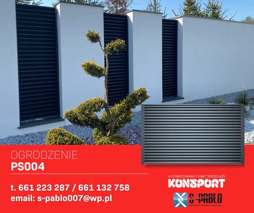 OGRODZENIA frontowe/posesyjne KONSPORT