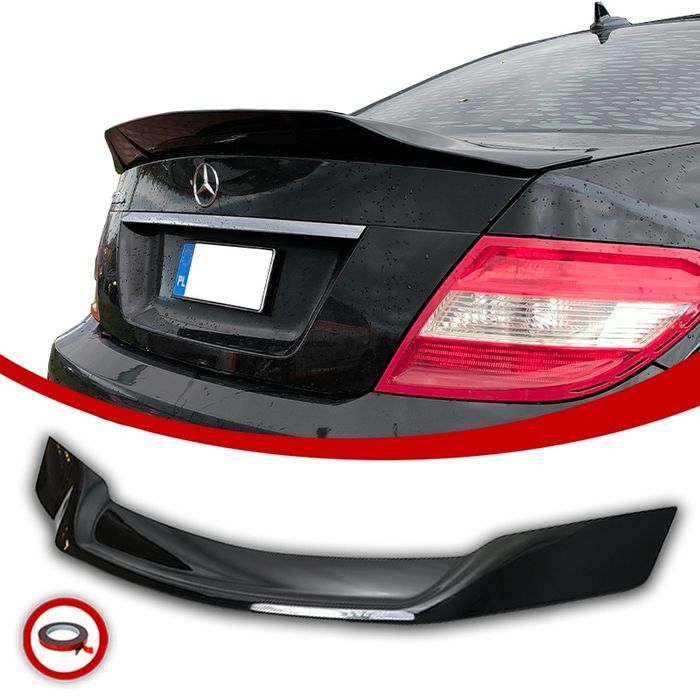 Mercedes W204 Sedan Lotka Spoiler Tylny Dokładka Czarny Połysk
