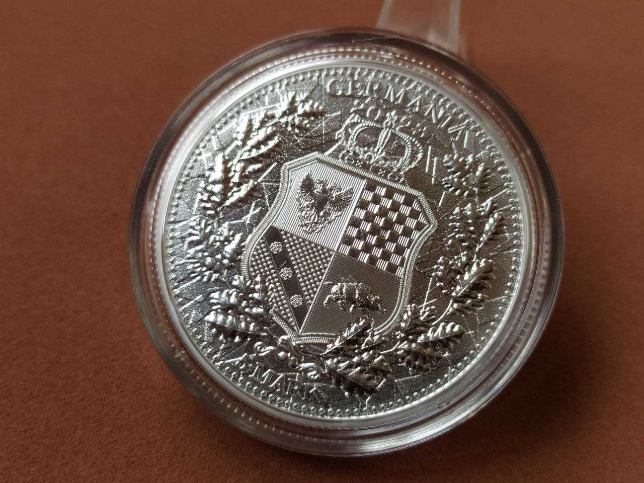 Аллегории: Галия и Германия 2023. Инвестиционная монета. Серебро 999