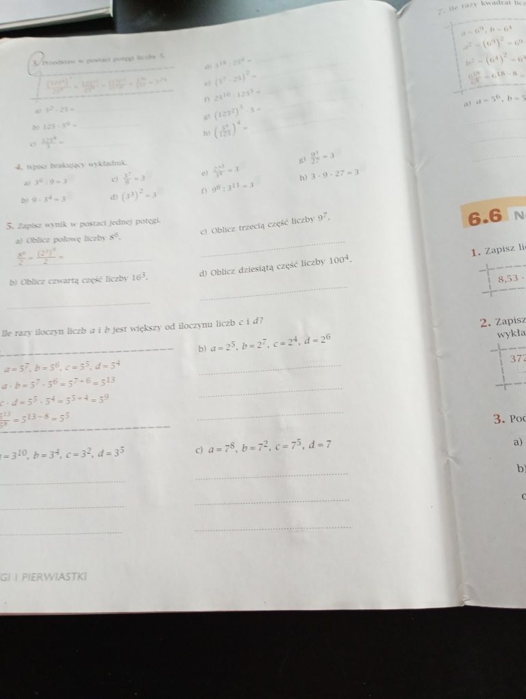 Ćwiczenia matematyka kl 7