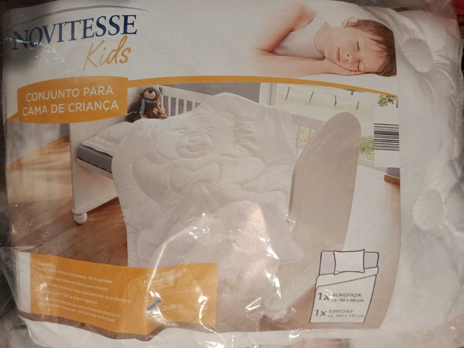 Edredom e almofada para berço (NOVO)