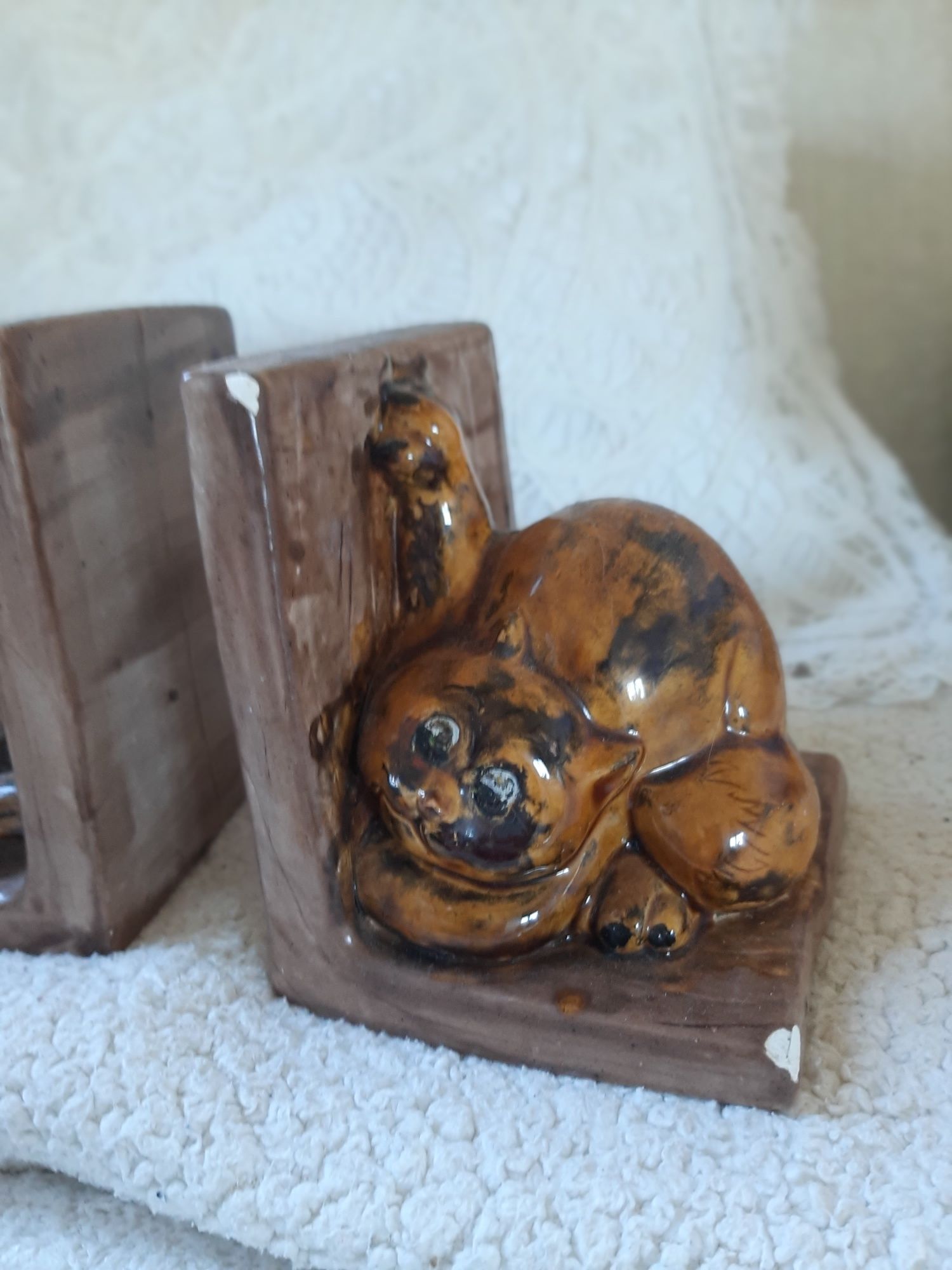 Podpórki do książki podpórka ceramiczna kot mysz
