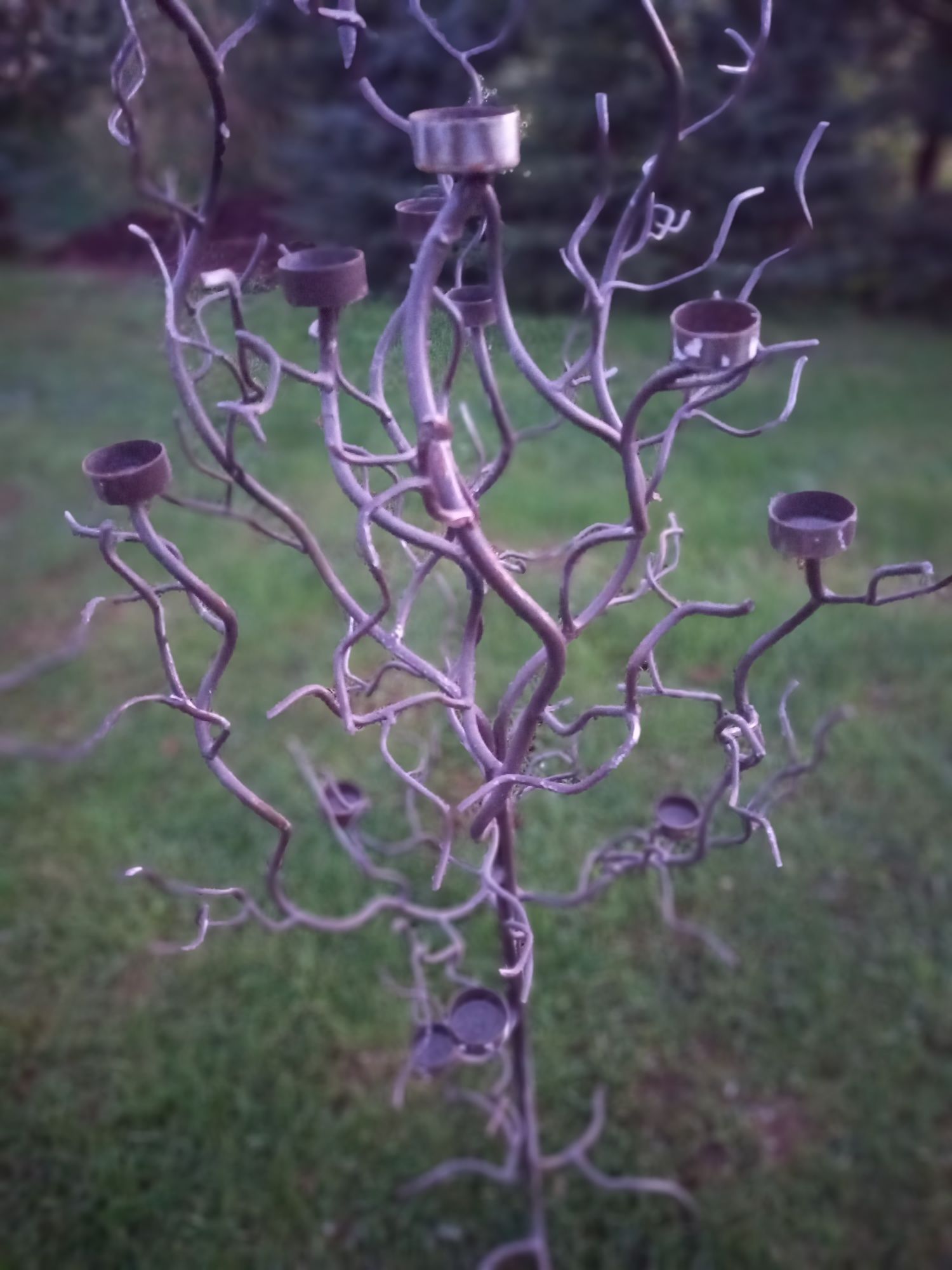 Świecznik drzewo metalowe