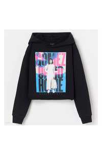 Bluza z kapturem czarna Selena Gomez Reserved 164 cm, XS/S