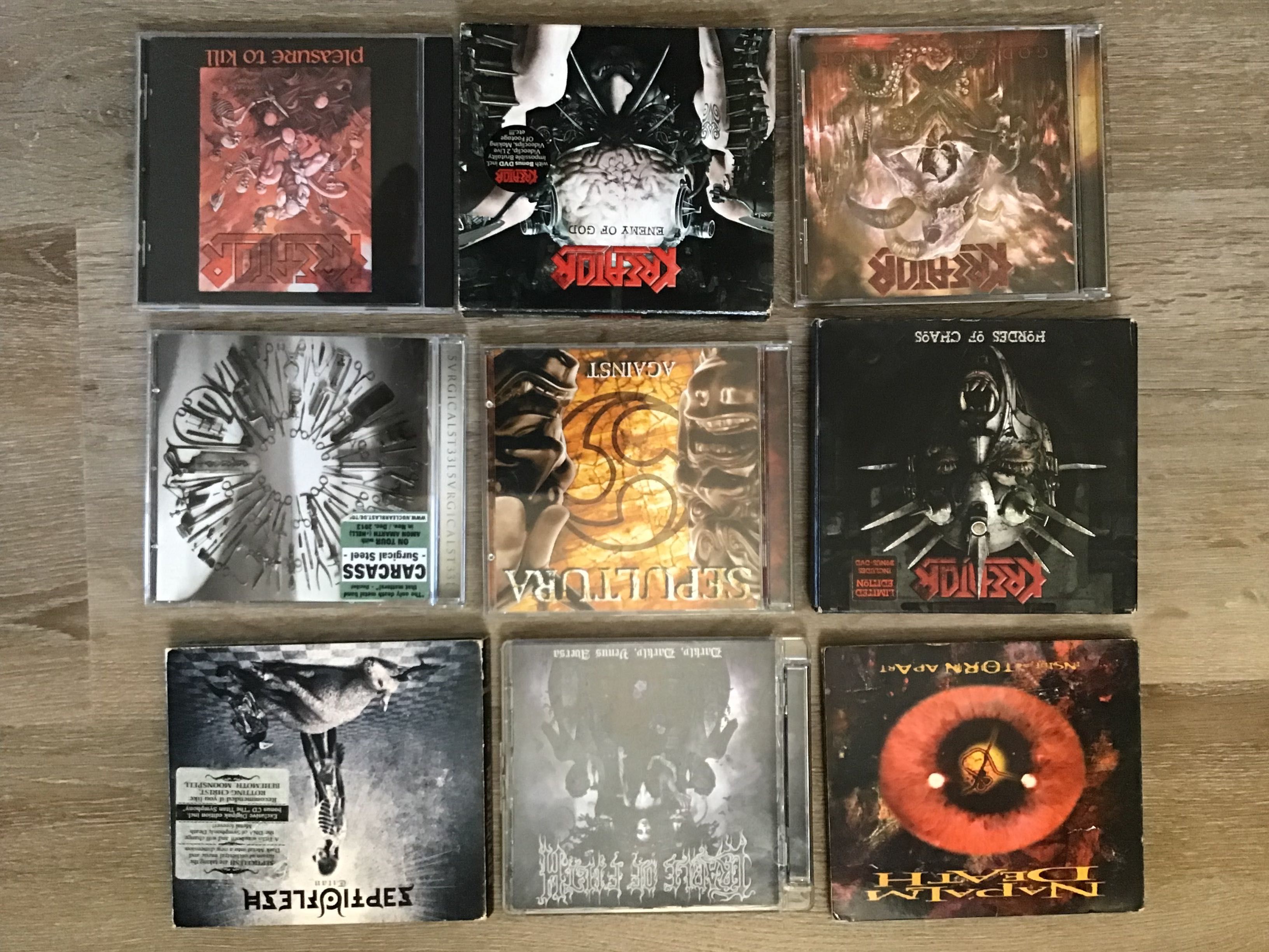 CDs e compilações + DVDs música etc