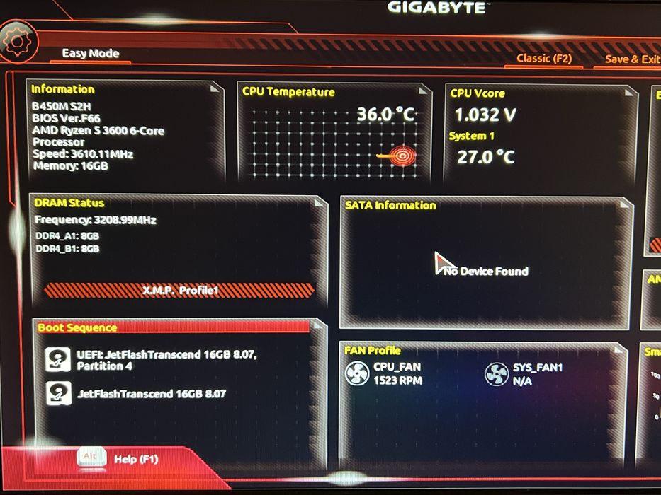 »ТОП Комлект AMD Ryzen 5 3600 6/12 ядер• Gigabyte B450M• DDR4 16-32 Gb