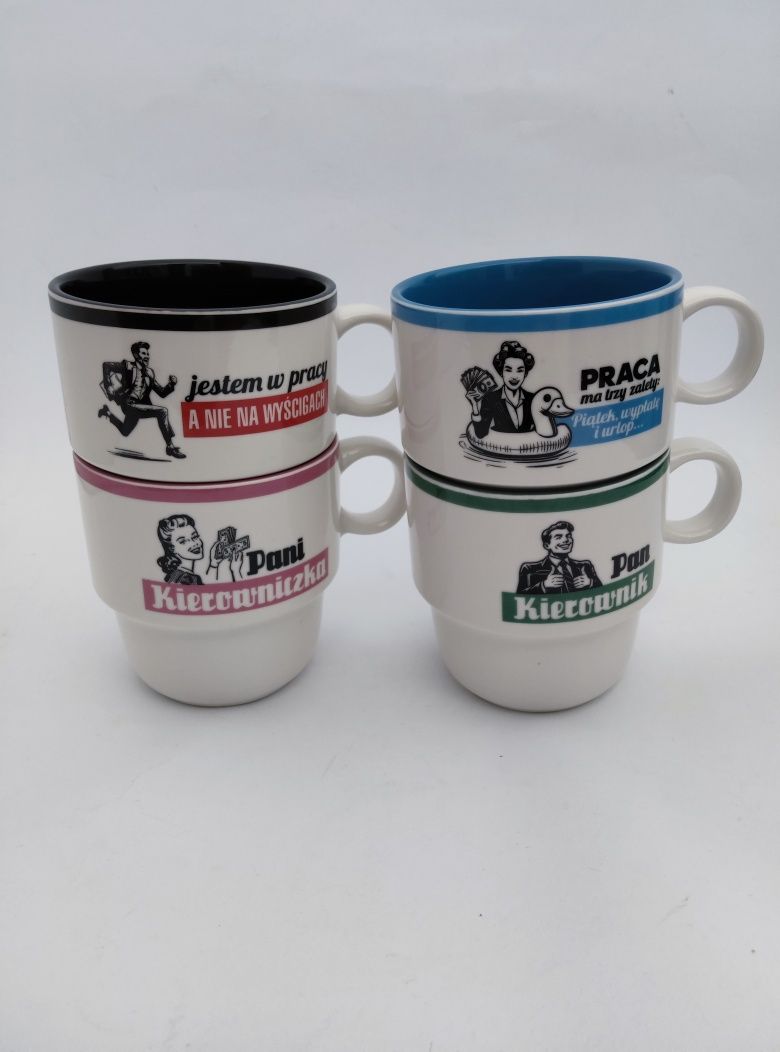 Kubek ceramiczny w stylu PRL Pan Kierownik 460ml