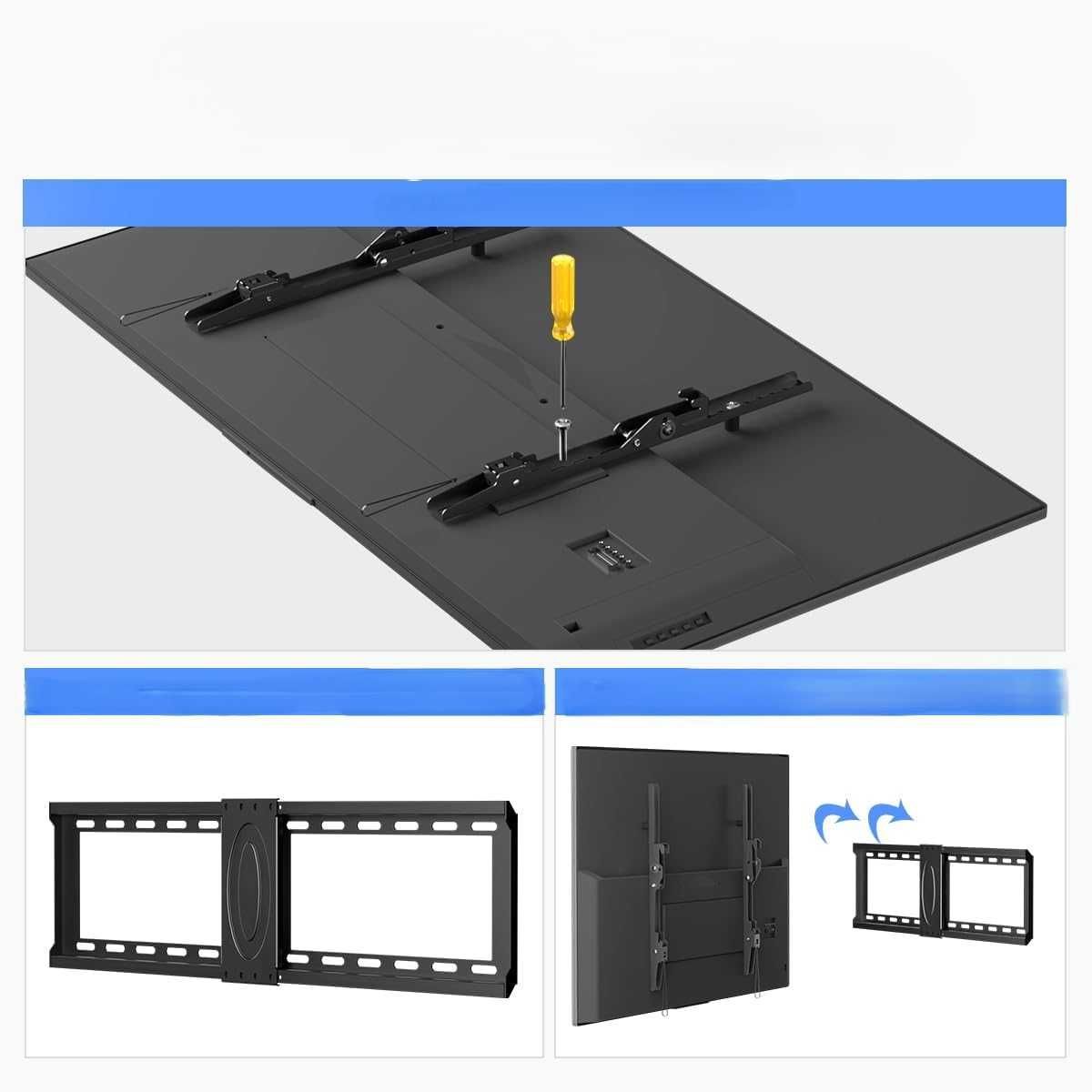 Suptek Uchwyt Ścienny do TV 37-82" VESA 600x400, Regulowany 60 kg
