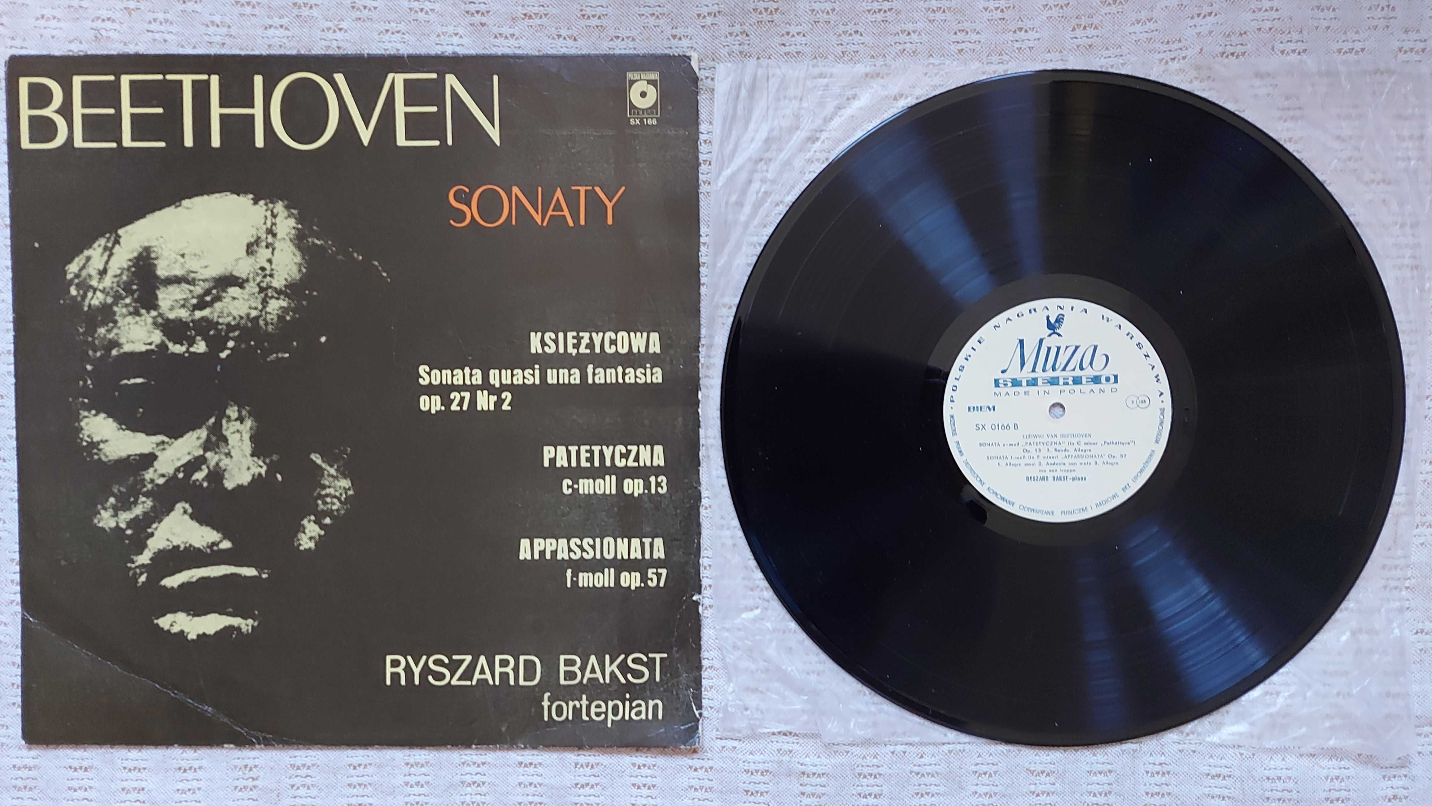 Beethoven  Ryszard Bakst  Beethoven Sonaty 1976 PL (NM/VG+)