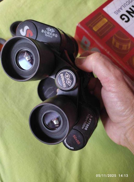 Binóculos 50X50 visão noturna telescópico como novo e em caixa