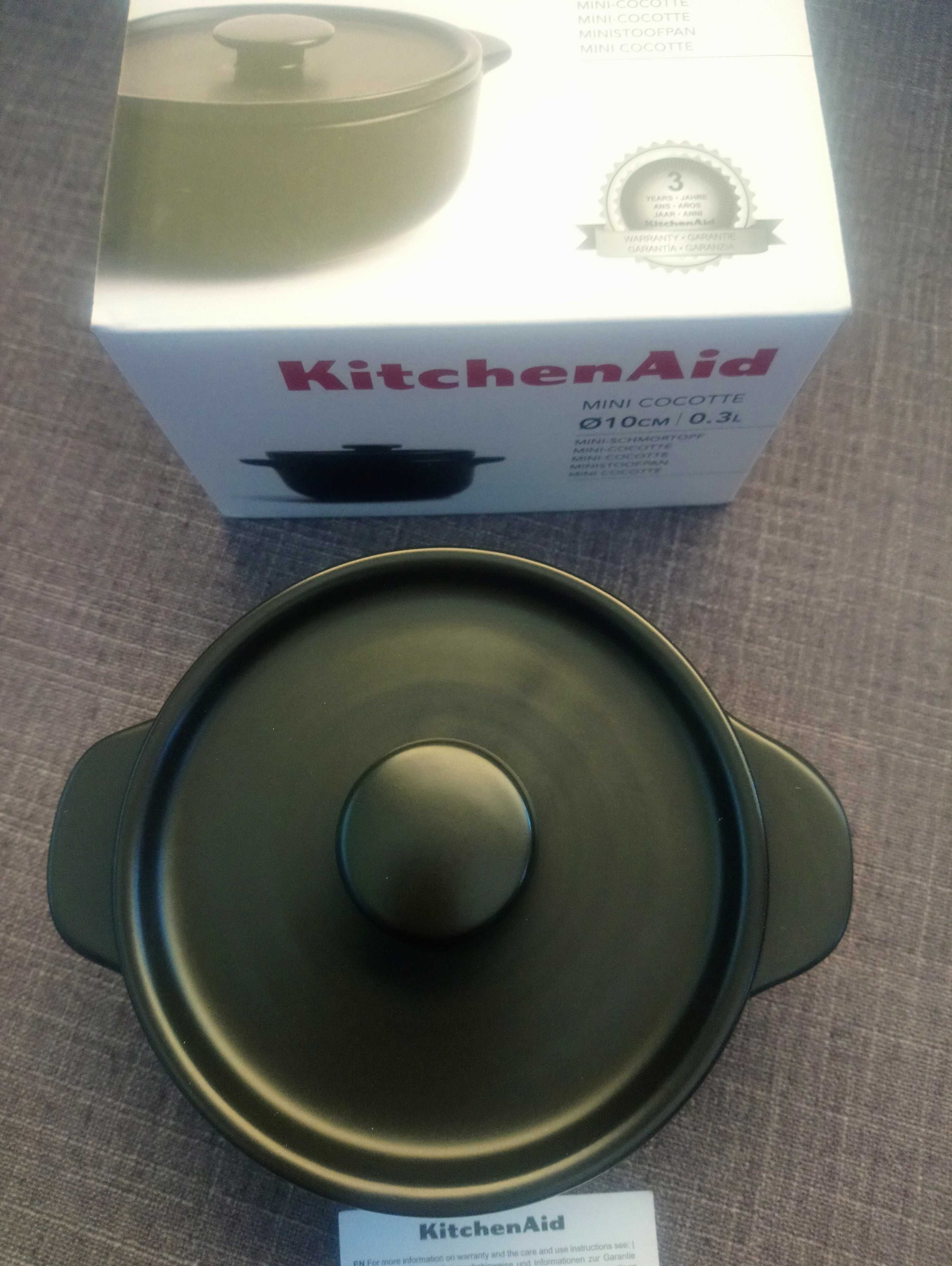 Mini cocotte 10 cm 0.3 L KitchenAid nova na caixa.