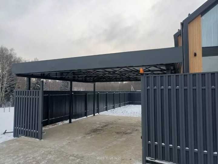 Навіси для авто тераси хозблоки