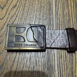 Pasek skórzany Hugo Boss Orange 100cm. klamra brązowy skóra naturalna