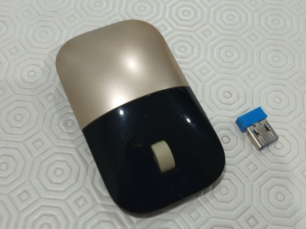 Rato ótico dourado com recetor wireless HP Z23700