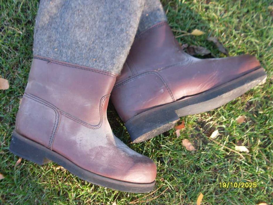 buty filcowe skórzane z PRL zabytkowe , porządne nowe roz.42/43