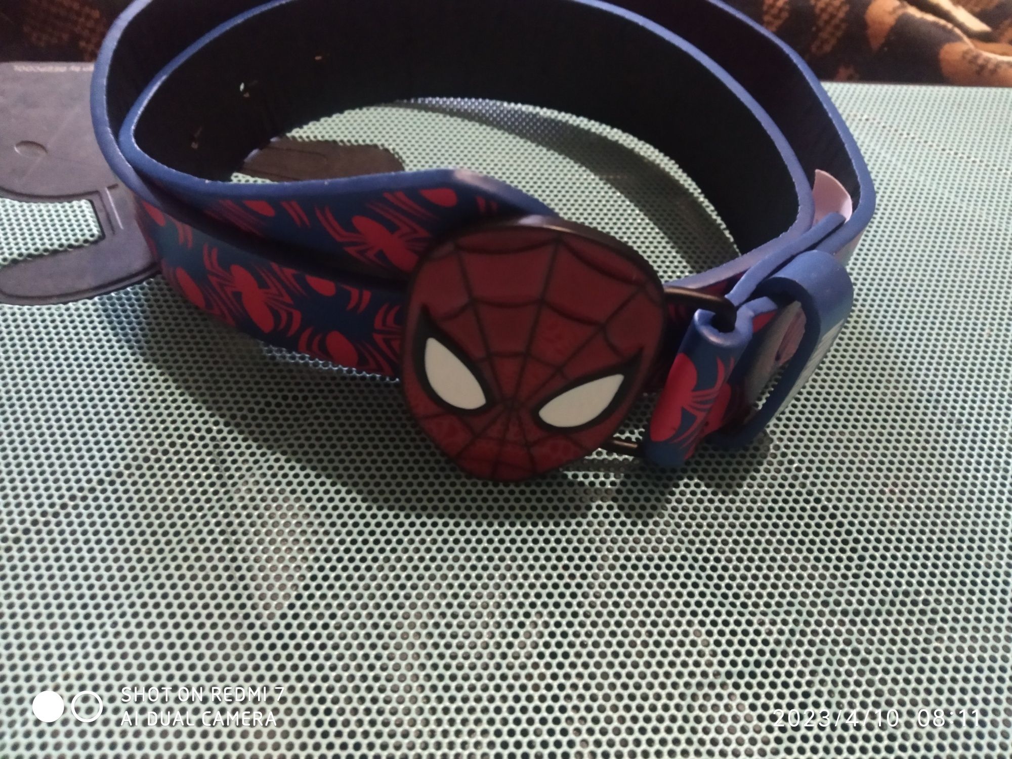Ремень Spiderman,Marvel, 85 cm с пряжкой, ширина 3 см,б.у.