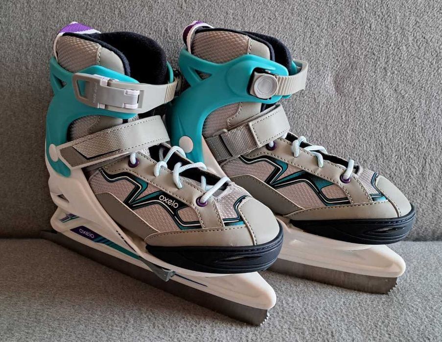 Łyżwy dziecięce Oxelo FIT 100 - Rozmiar 35-38 - regulowane - IDEAŁ !!!