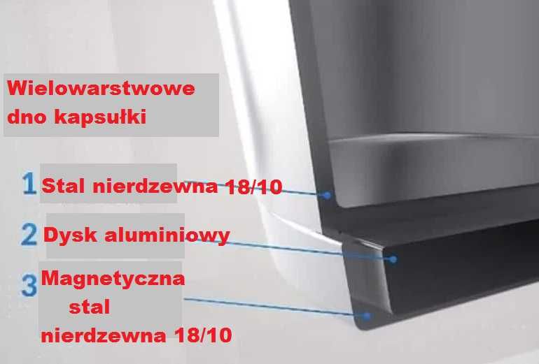 Komplet garnków 3 szt. stal nierdzewna 1L 1,5L 2L potrójne dno