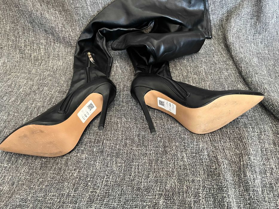 Muszkieterki Asos za kolano, skinny, szpilka