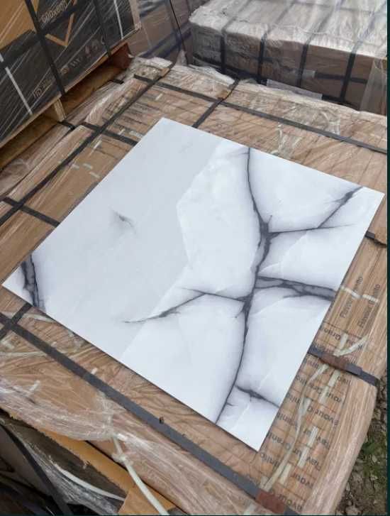 Płytki białe z marmurem ONYX 60x60 Gres podłogowy ścienny