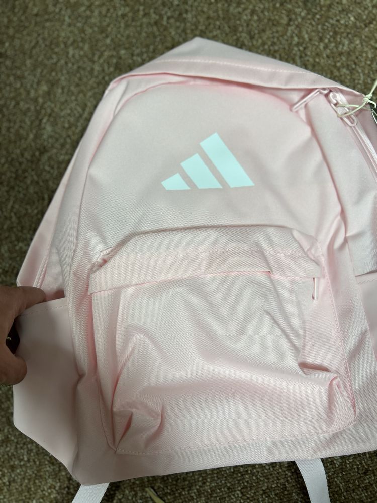 Plecak adidas dla dziewczynki lekki pojemny rozowy