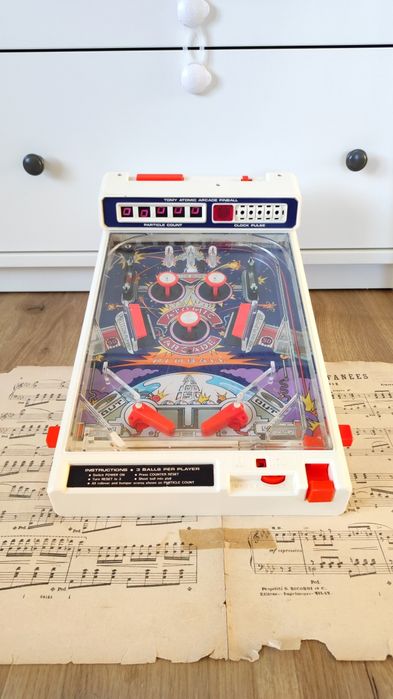 Atomic Arcade Pinball TOMY - Brinquedo Antigo