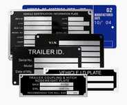 Placas identificação aluminio iguais ás originais Suzuki Yamaha honda
