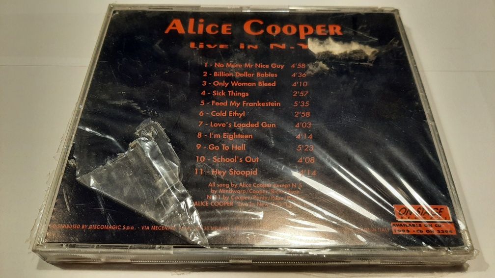 Alice Cooper - Live in N.Y. Płyta CD UNIKATi