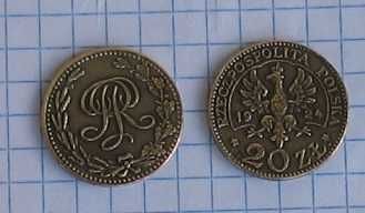 moneta 20 zł Rzeczpospolita Polska 1924 RP