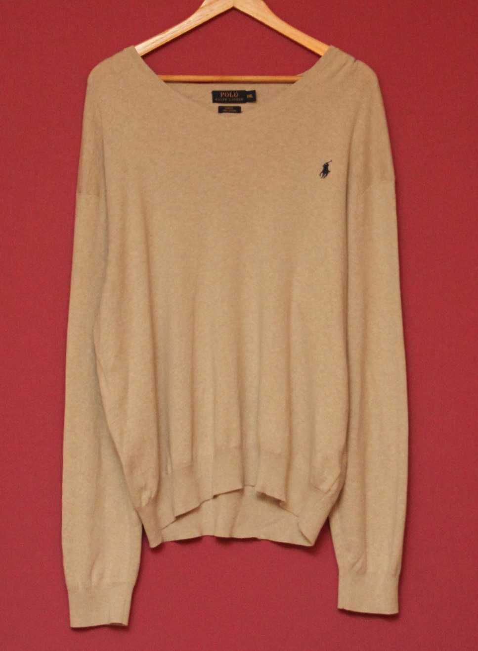 Polo Ralph Lauren рр XXL slim fit jumper Джемпер из хлопка свежие колл