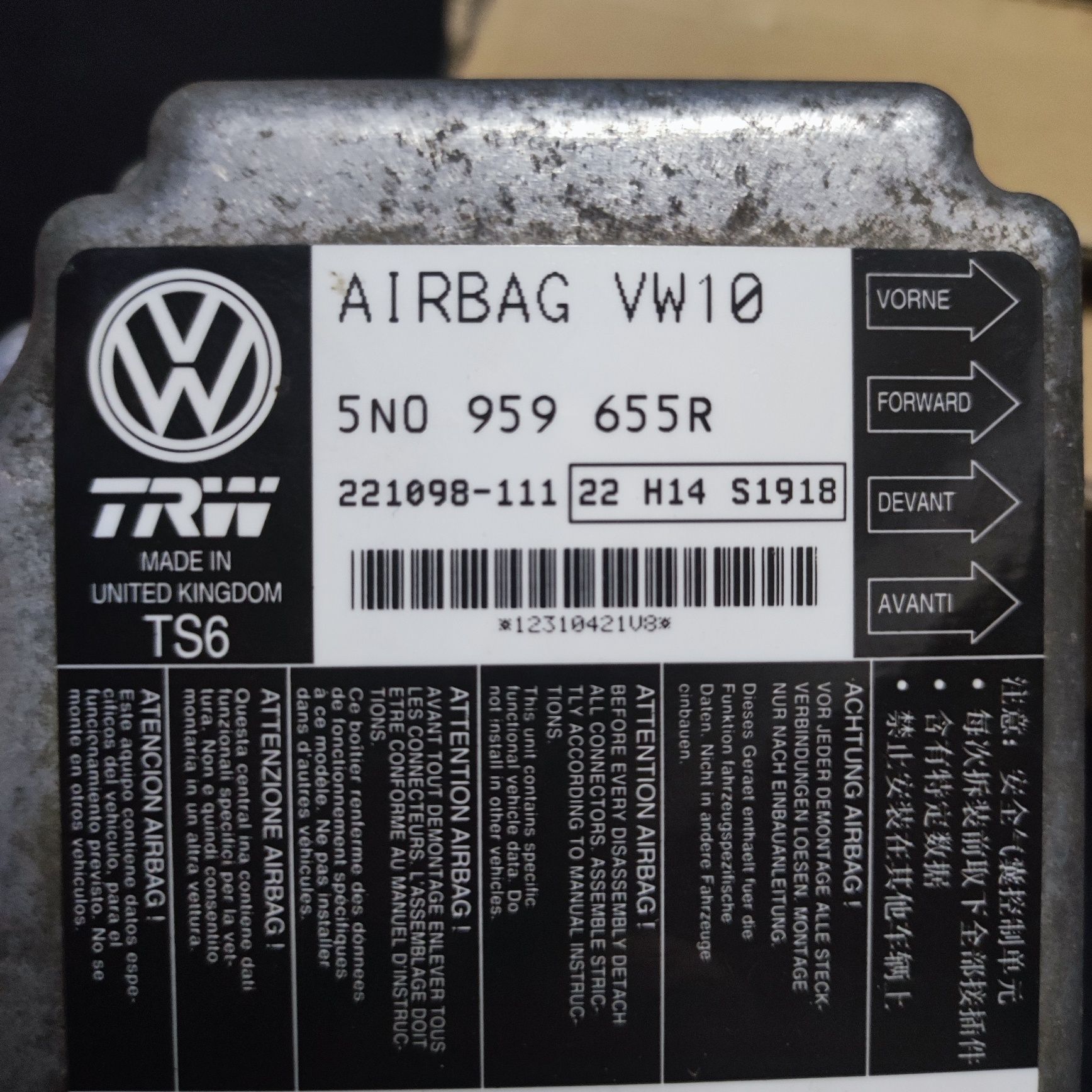 Módulo Airbag VW Passat