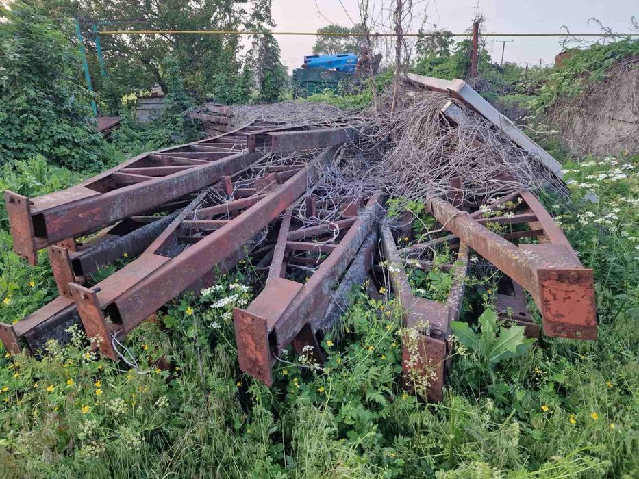 Ангар склад металевий каркас клюшечник .зерносховище 15на 55м