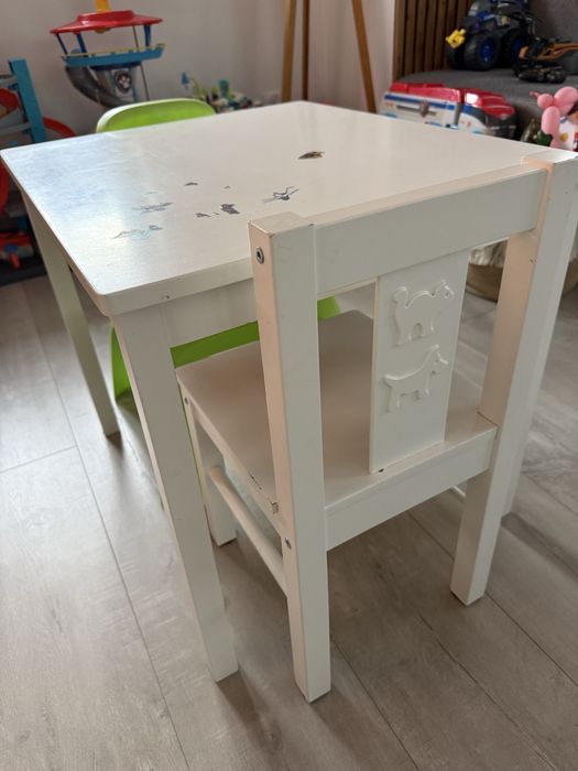 Stolik i krzeslo dla dzieci IKEA drewno