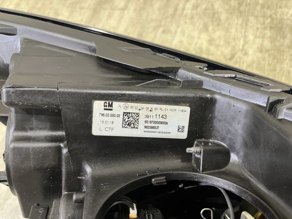 Фара передняя левая Opel Astra K ( 2015 - 2019 г. ) 3911143