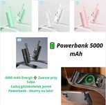 Powerbank 5000 mAh Lekki, kieszonkowy, zawsze pod ręką