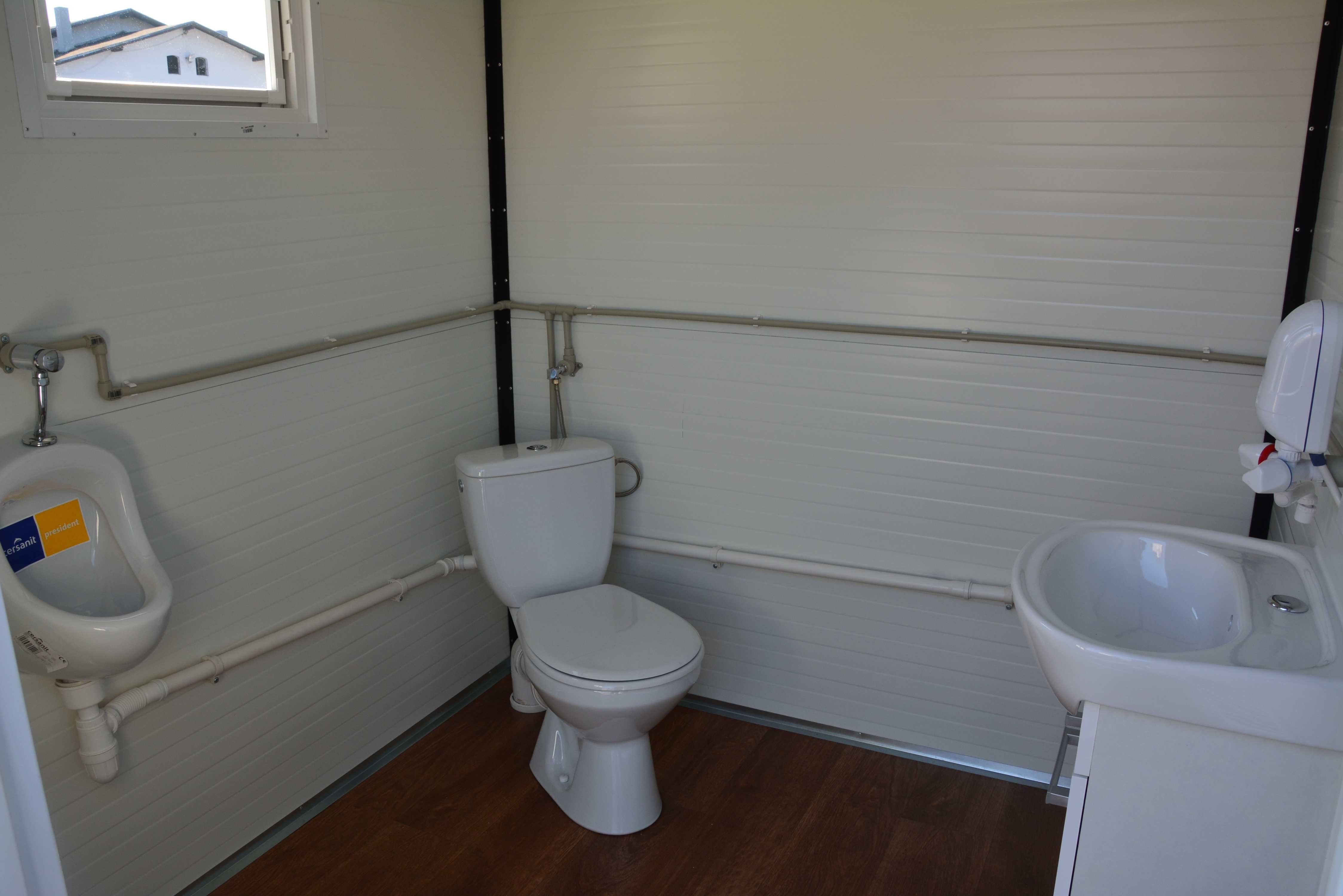 KONTENER SANITARNY 2×2 m z pojemnikiem na fekalia – WC, prysznic itd.