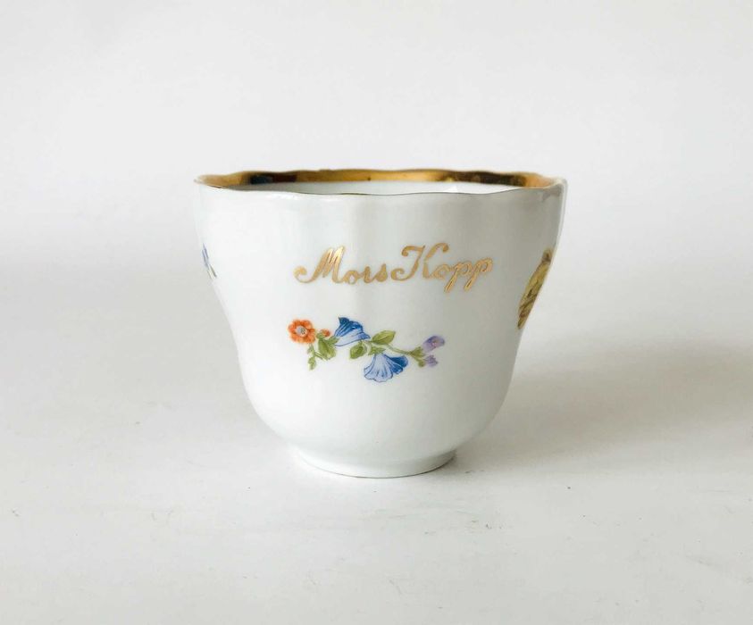 Filiżanka dla mamy Dzień Matki porcelana elegancka Mors Kopp Kwiaty