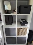 Regał IKEA KALLAX – 8 przegród, biały